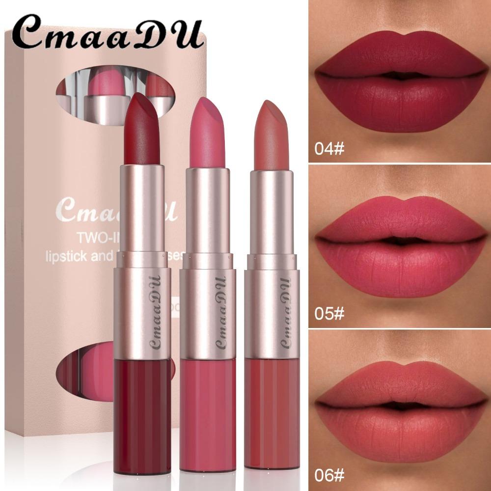 CmaaDu 3: красный цвет «два в одном» и блеск для губ, не окрашивая и не вешая чашку