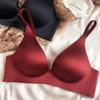 Роскошное бесшовное женское белье Сексуальные бюстгальтеры Push Up с глубоким V-образным вырезом Масляная ткань Шелковая ткань Комфортное мягкое белье Регулируемая бретелька Поддержка W
