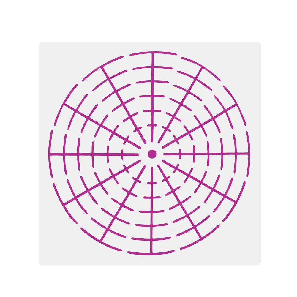 6Pcs Plastic Mandala 8/12/16 Segment Stencils Creative Template Set Art Projects