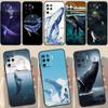 Whale Fish Wave Sea Case For OPPO A74 A94 A54 A1K A15 A16 A52 A72 A83 A91 A93 A53S A5 A9 A31 A53 2020 Cover