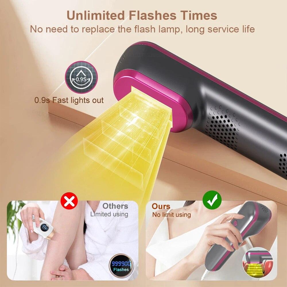 Устройство для удаления волос с интенсивным импульсом, устройство для постоянного удаления волос, безболезненное устройство для удаления волос, устройство для фотонной эпиляции для салонов красоты/дома