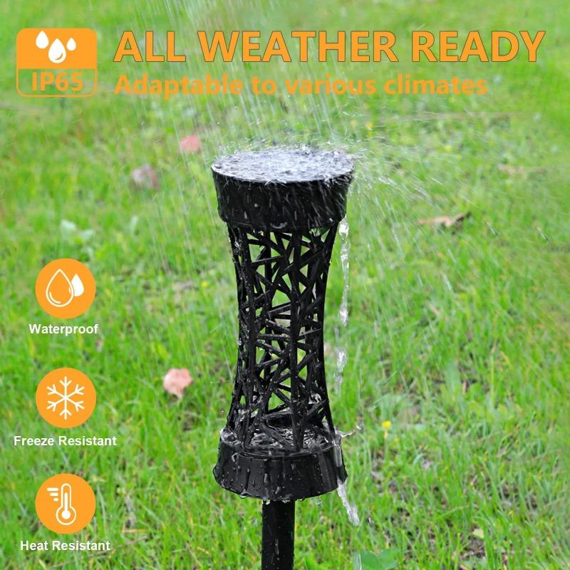 1/2/4 PCS Solar Pathway Lights Outdoor LED Lamp with Warm/Colored Light Solar Garden Lights Landscape Lawn Lamp for Yard Patio