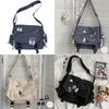1 шт. нейлоновые сумки через плечо, большая вместимость, сумки через плечо для подростков, сумка-мессенджер, школьные сумки для студентов