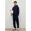 H M Loose Fit Sweatpants Navy Blue