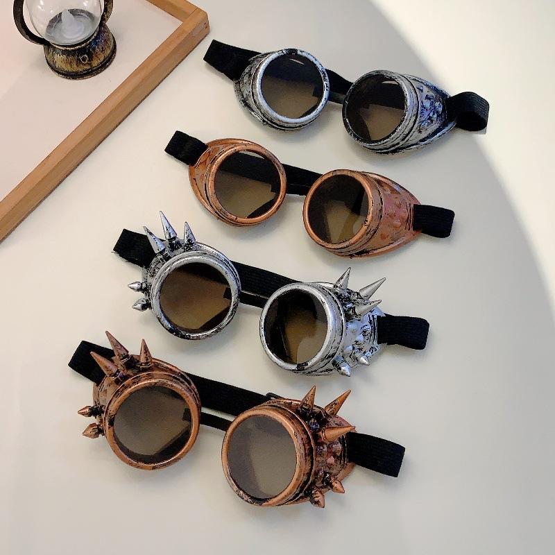 Ретро-панк-стиль паровых очков для декора на Хэллоуин, подарков на вечеринку, стильных солнцезащитных очков для косплея