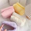 Elegant Velvet Makeup Bag, Large Capacity Niche Design Cosmetics Pouch, Cute High-End Toiletry Bag for Women