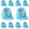10Pcs Cartoon Ghost Figurines Miniatures Light In The Dark Ghost Statue  Car Accessories