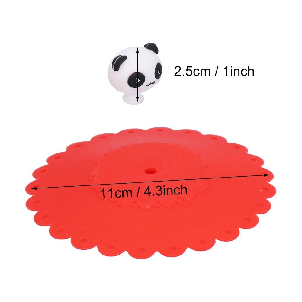 6Pcs Soft Flexible Mug Cover Silicone Anti-Dust Cup Cover Cartoon Food Lid For Hot Beverages