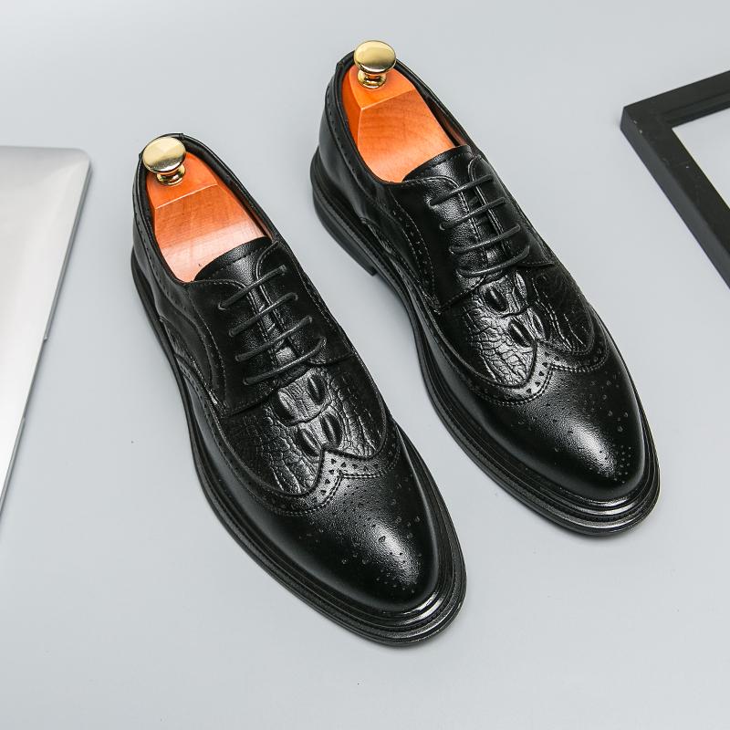 Новые мужские модельные кожаные туфли, роскошные модные свадебные туфли для жениха, мужские туфли-броги в английском стиле