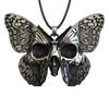 Punk Style Skeleton Butterfly Charm Necklace Symbolizes Transformation And Rebirth Zinc Alloy Craftsmanship