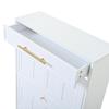70*25*123.5cm Modern Shoe Cabinet Shoe Rack, with 6 Compartments, 1 Drawer, Can Be Placed in Hallways, Doors, Living Rooms and Offices, MDF, White