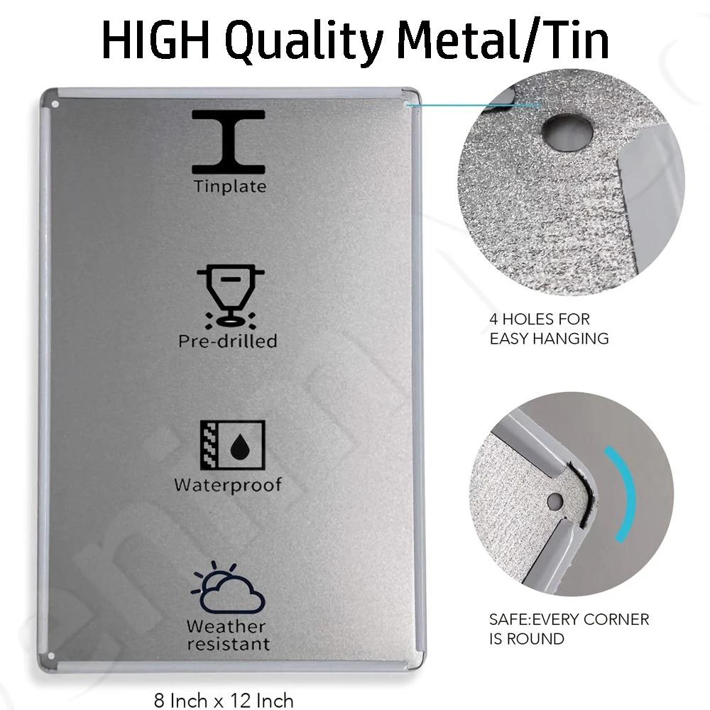 Испанский предупреждающий знак, Металлический знак Опасность для улицы, двора, бара, мастерской, Декор, Желтые водонепроницаемые знаки Осторожно, Для улицы и помещений