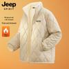 Мужская стеганая куртка JEEP SPIRIT на флисовой подкладке со стойкой воротником
