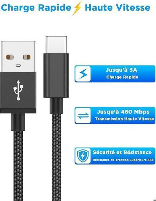 USB C Cable, [1M/Pack of 2] 3A Fast Charging USB C Cable Braided Type C Charger Cable USB To USB C Cable for Samsung Galaxy S21 S22