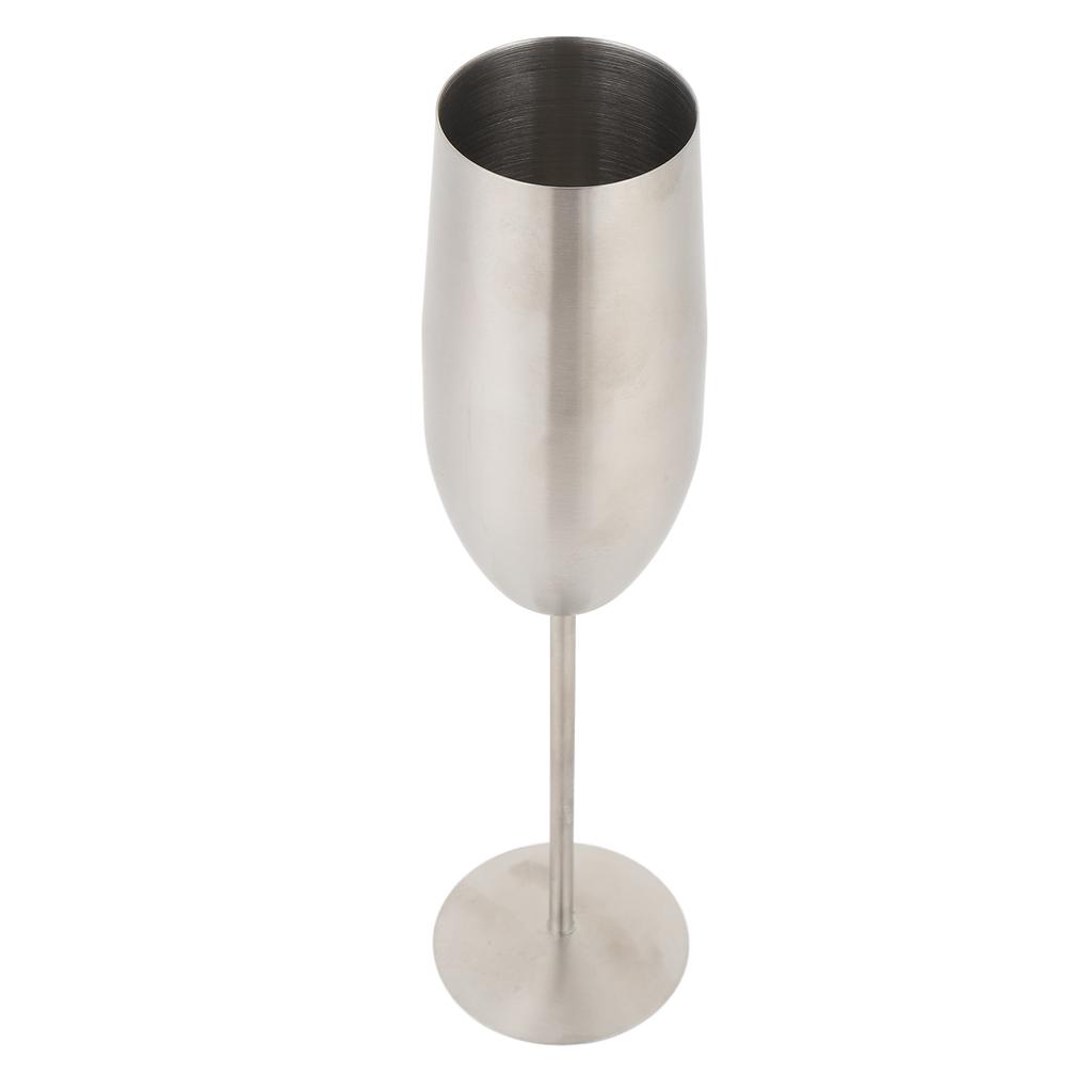 Stainless Steel Champagne Flutes 260ML Cold Insulation Easy Cleanup Metal Wine Goblet Cup for Party