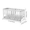 Stainless Steel Sponge Soap Holder Compact Kitchen Sink Organizer  Home