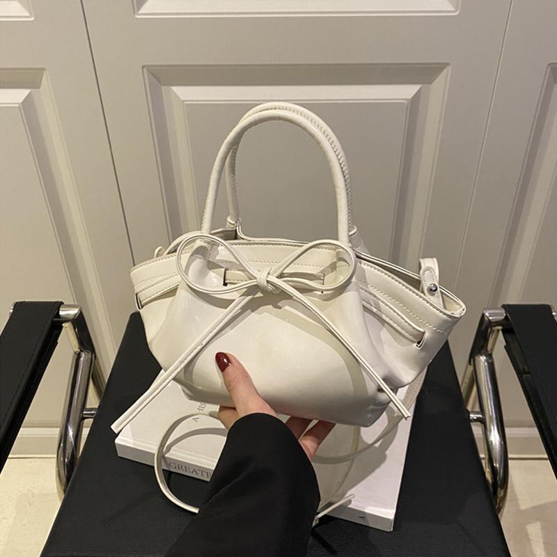 Женская летняя повседневная сумка кроссбоди конфетного цвета с бантом и регулируемым ремешком, универсальная маленькая плечевая сумка из ПУ кожи для ежедневного использования