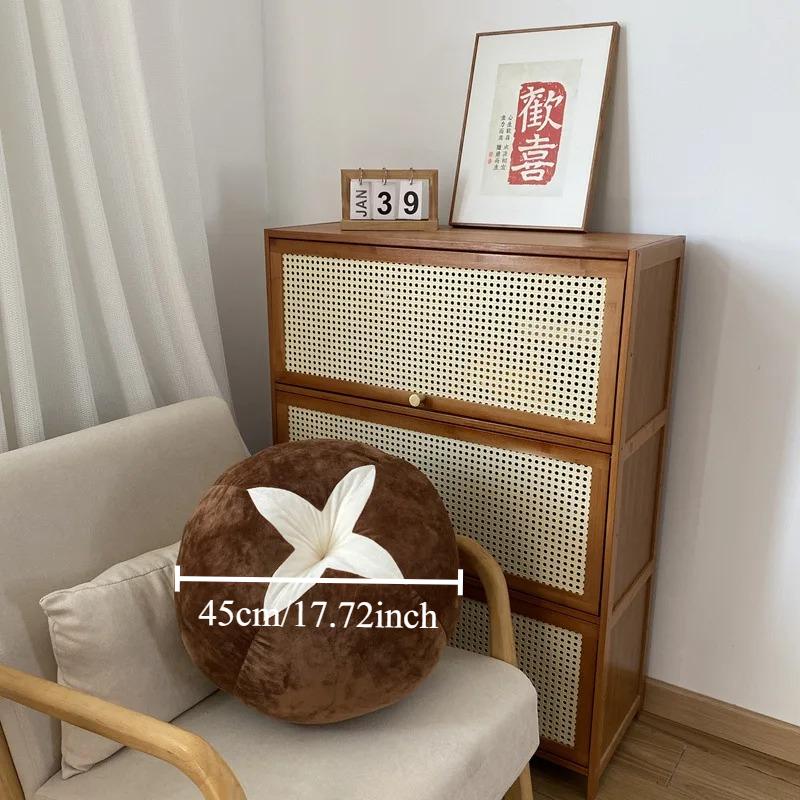 Утолщенная подушка с подушкой в форме помидора, овощной гриб, хурма, круглая подушка-сиденье для подоконника, подушки для спальни