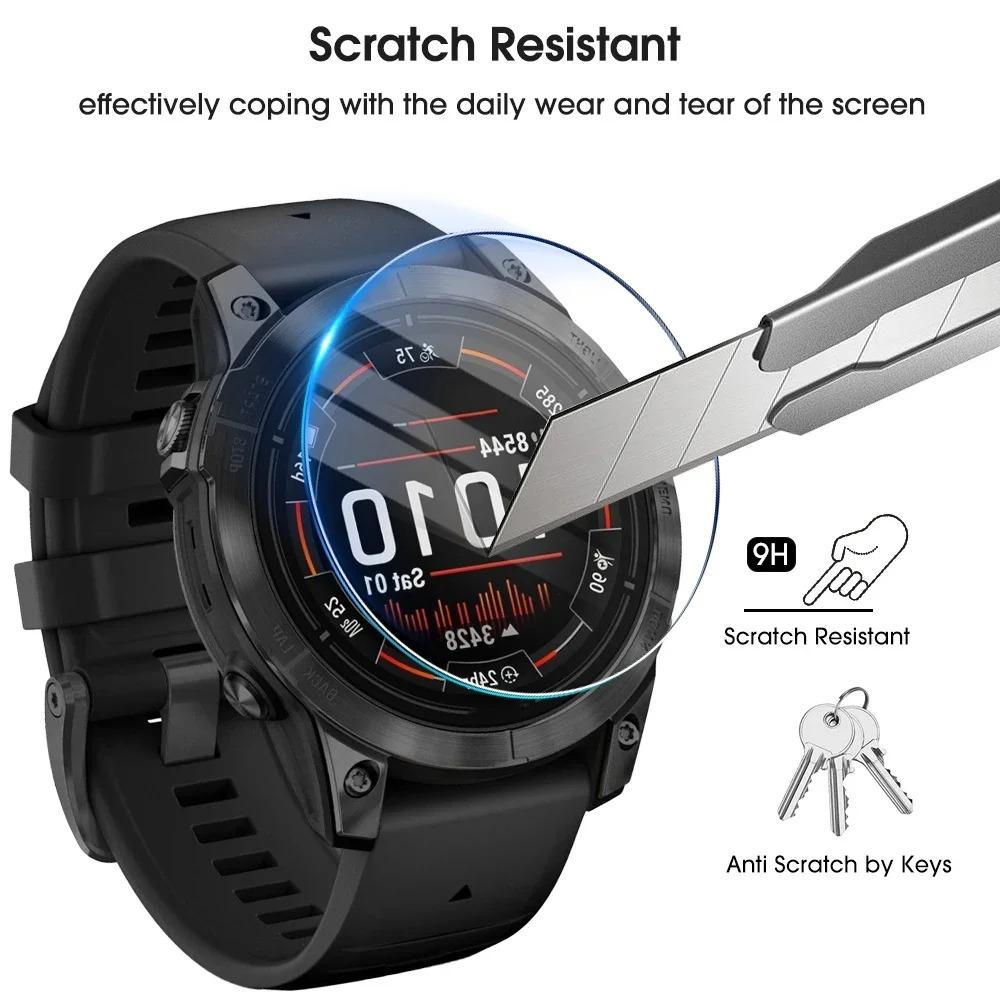 Закаленное стекло HD для экрана Garmin Fenix 8 7 Tactix 8 Quatix 8 Пленочный протектор для экрана Forerunner 970 965 570 Venu 4 3 Active 6 5