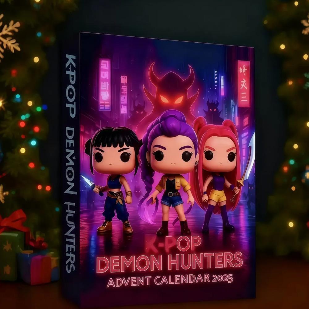 Kpop Demon Hunters Календарь ожидания K Pop Demon Hunters Акриловые фигурки 2D фигурки Плоские фигурки Фигурки