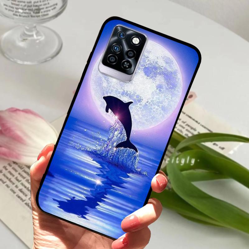 Чехол для Infinix Note 10 Plus Черный Мягкий силикон ТПУ Задняя крышка Для Infinix Note10 Pro NFC Чехол для телефона Note 10 Pro Plus Бампер