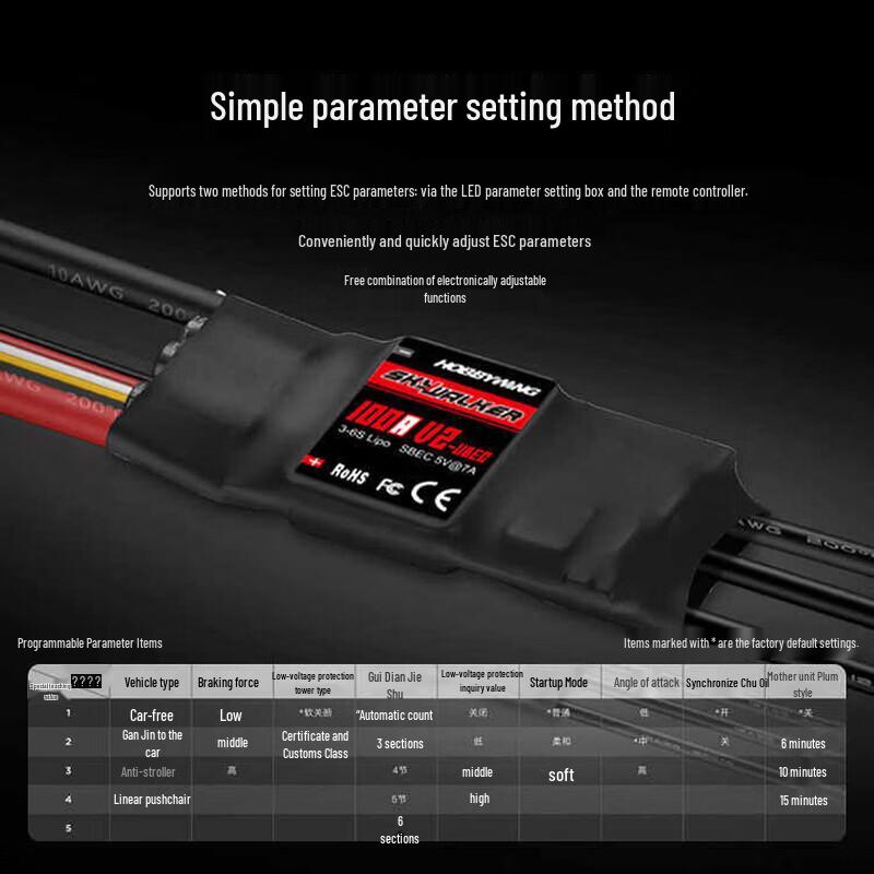 HOBBYWING Skywalker V2 Brushless ESC with Reverse Thrust