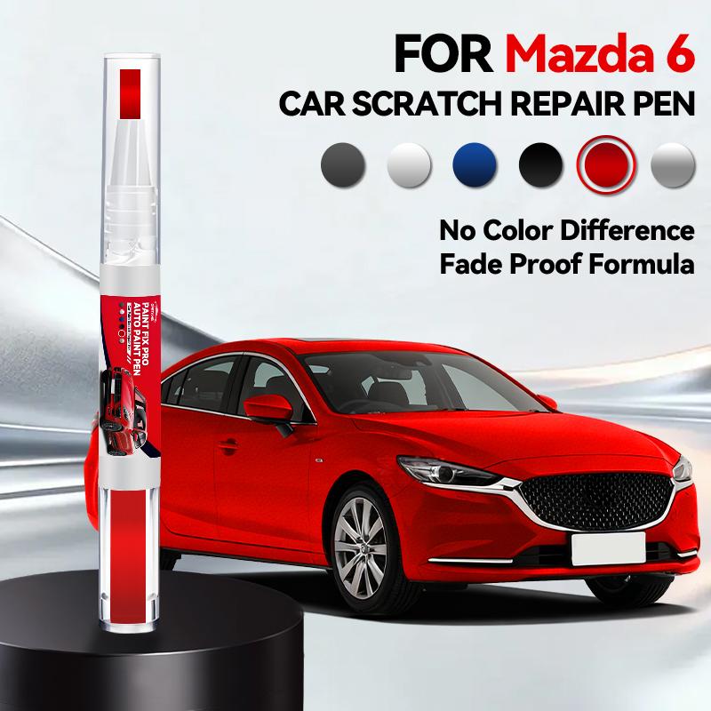 Для Mazda 6 2002-2025 GG GH GJ GL Ремонтный маркер для краски Подкраска Удаление царапин Сделай сам Автоаксессуары Черный Белый Красный Синий Коричневый Серый