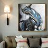Abstract Bull Bullfight Oil Painting Printed Canvas Posters and Prints Cattle Wall Art Pictures for Living Room Office Decor