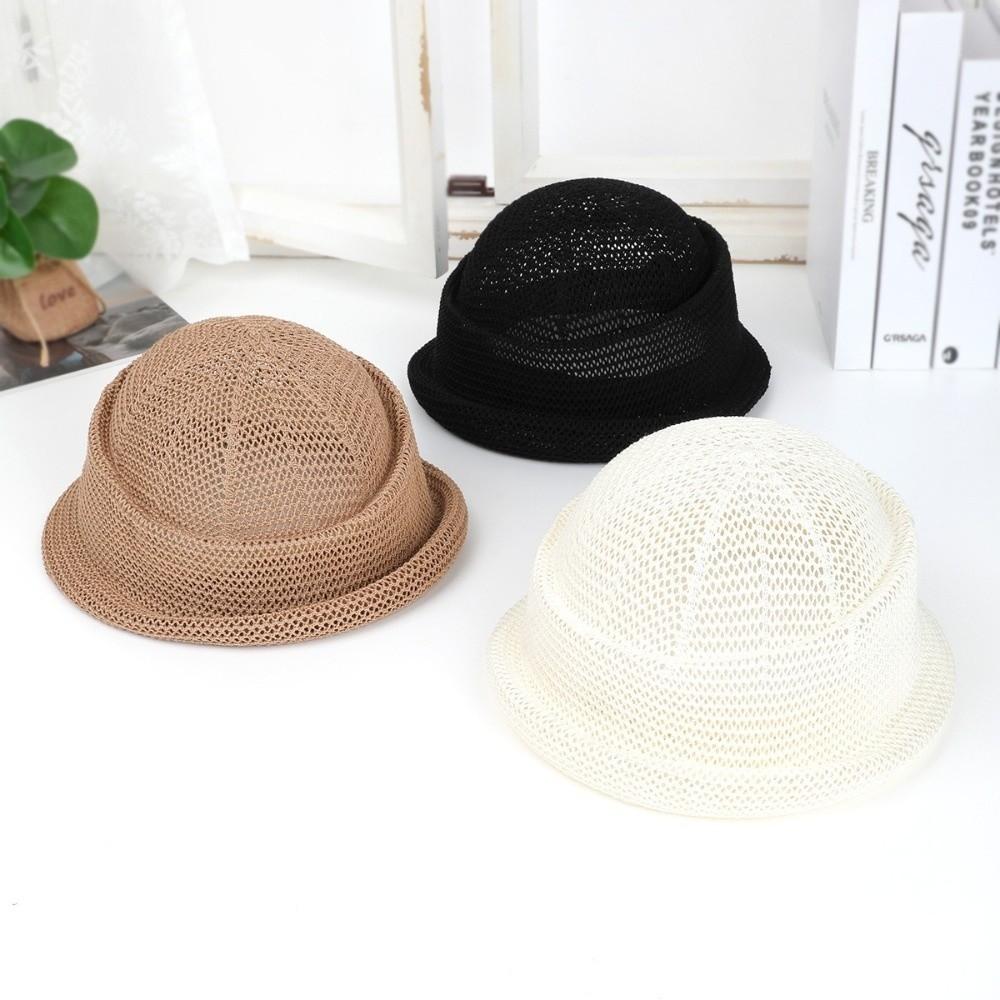 Summer Artistic Painter Berets Hat Curled Edge Circle Top Straw Hat 2026 Top Hat Sun Basin Hat