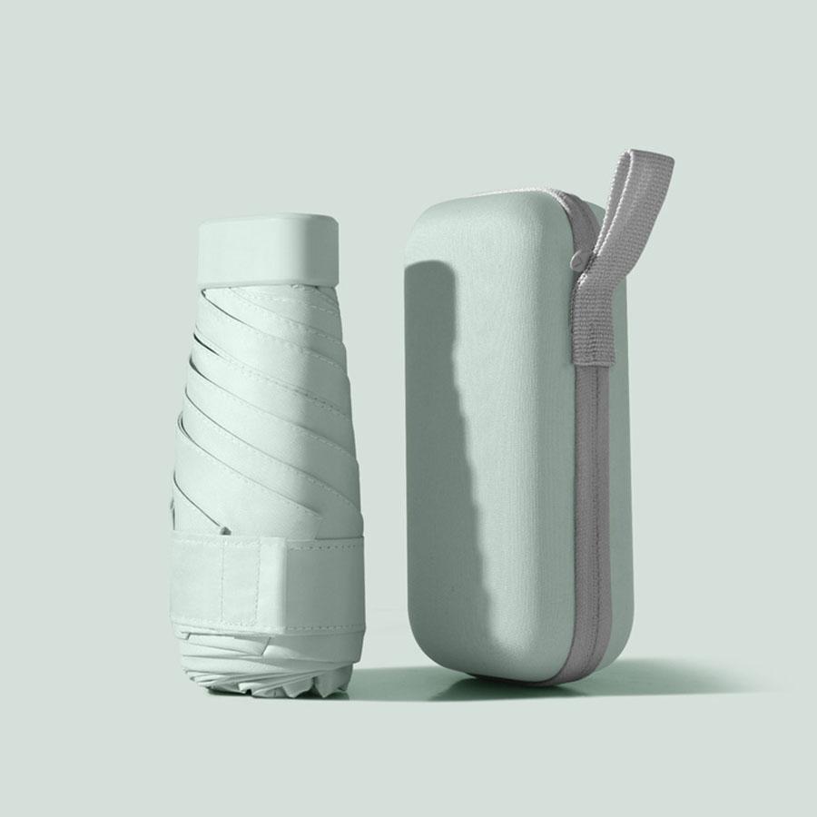 One Super Light Portable Small Folding Umbrella, with Box, Manual Opening, 5-fold Portable Sunshade, Fashionable Minimalist