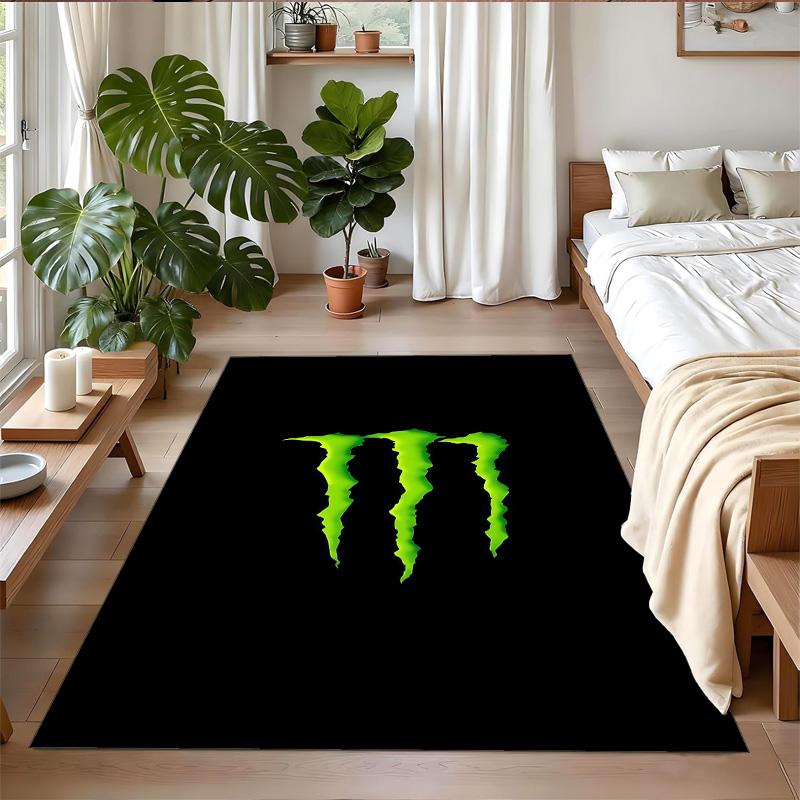 Коврик из кристального бархата с принтом Monster Energy Анти?Носки?Износостойкий ковер для пола для домашнего интерьера