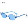 Colorful Flame Shaped Sun Glasses Rimless Party Cosplay Glasses  for Women & Men