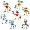 BuildMoc My Singing Music Chorus Wubbox Robot Figures Building Blocks Set Cute Song Monsters Bricks Toys Children Birthday Gifts