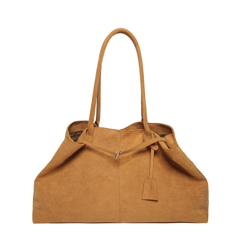 Vintage Matte Tote Bag for Women Large Capacity Shoulder Underarm Bag Casual Daily Work Handbag