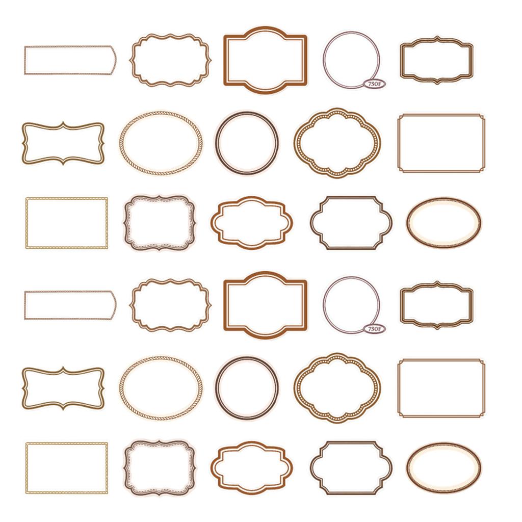 30 шт./компл. ажурные декоративные рамки винтажные рамки для скрапбукинга ретро-рамки для создания открыток для журналов украшения