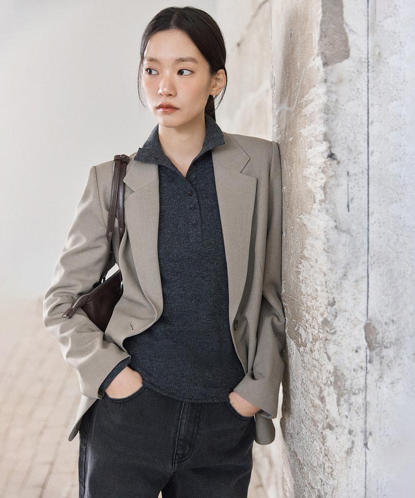MIXXO Button-Up Turtleneck T-Shirt_Miwlwg108A