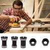 5PC Portable Router Collet Set For Precision Woodworking And DIY Projects With Easy Installation And Replacement