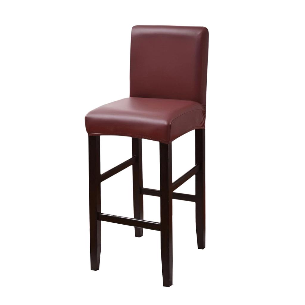 Прочность Чехлы для барных стульев из ПУ кожи Чехлы для стульев Защищает от пятен и царапин Для коротких вращающихся стульев