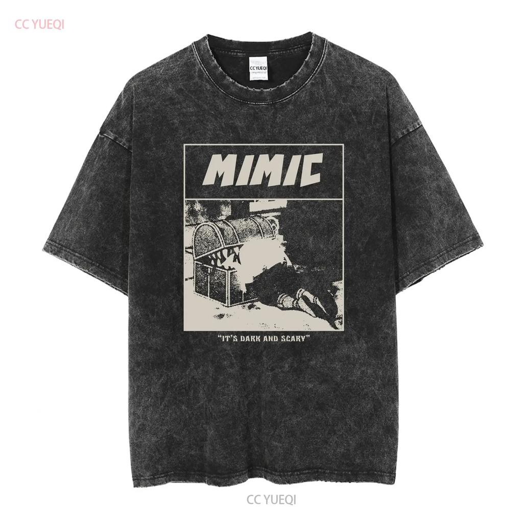 Men T Shirt Mimic Frieren Novelty Pure Cotton vintage Washed Versatile designer clothes homme Unisex Casual streetwear