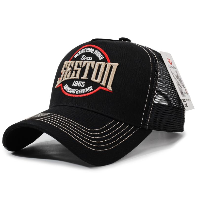 Custom Logo Trucker Hats BSCI Certified Breathable Mesh Back Baseball Caps Vintage Embroidery Adjustable Trucker Caps
