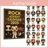 Rock Band Christmas Advent Calendar With Acrylic Figures For Holiday Decor And Gift Giving