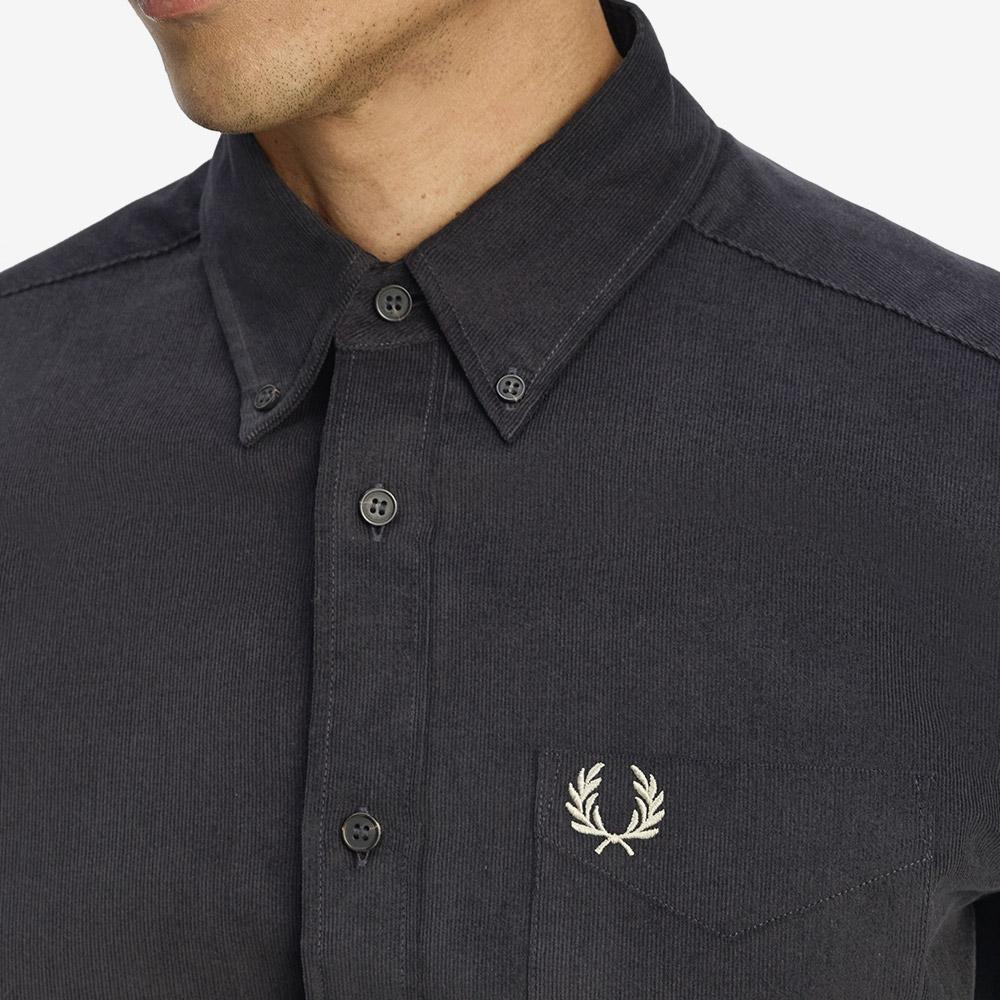 FRED PERRY [Sharp] Needle Corduroy Shirt - Anchor Grey Afpm2531737-297