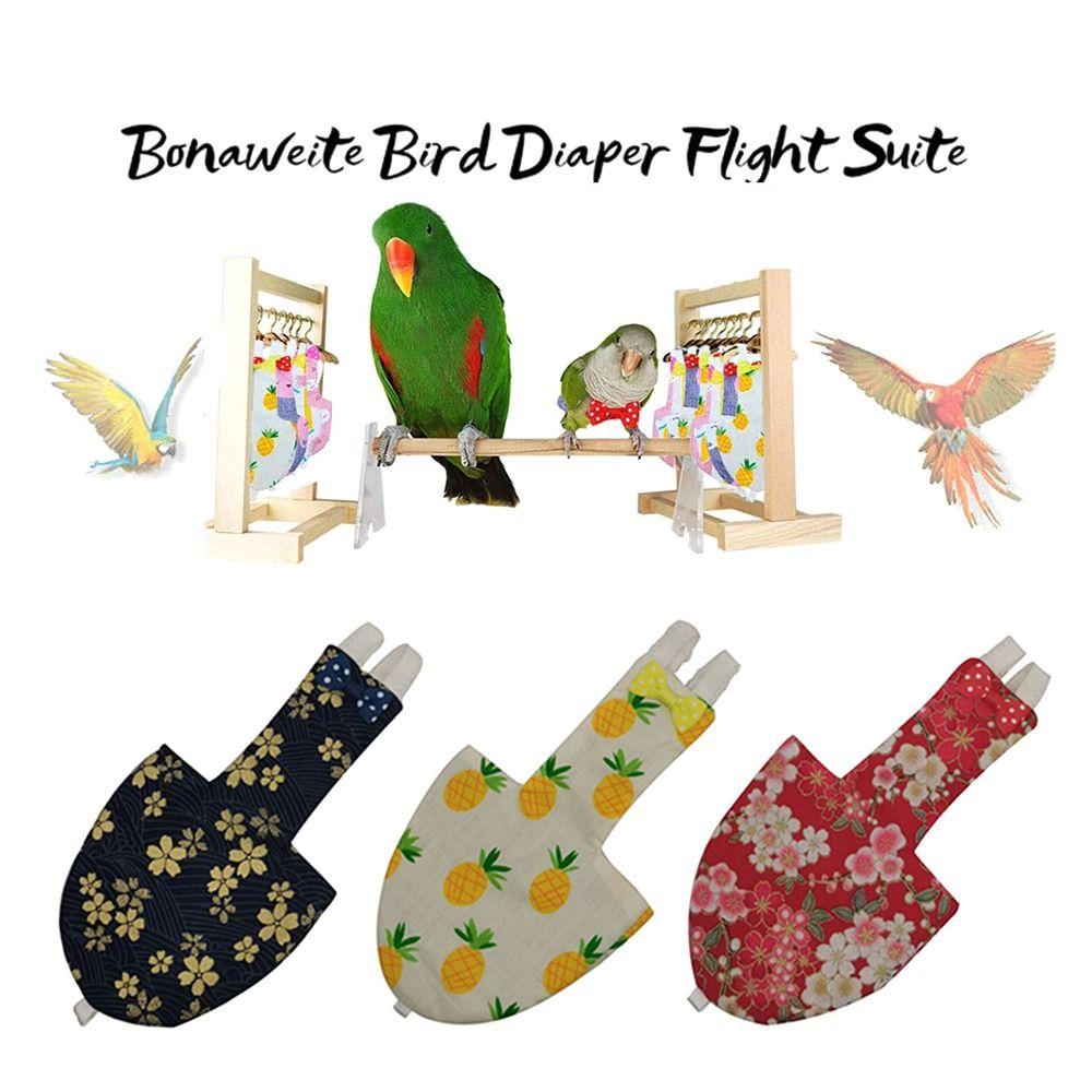 Reusable Bird Diaper Waterproof Bird Urine Wet Suit Replacement Parrot Nappy