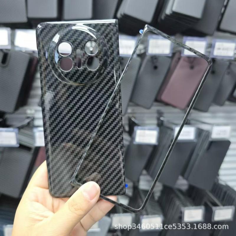 Carbon Fiber Aramid Phone Case Mate X5 Slim Luxury Protective Cover 3K Glossy Finish