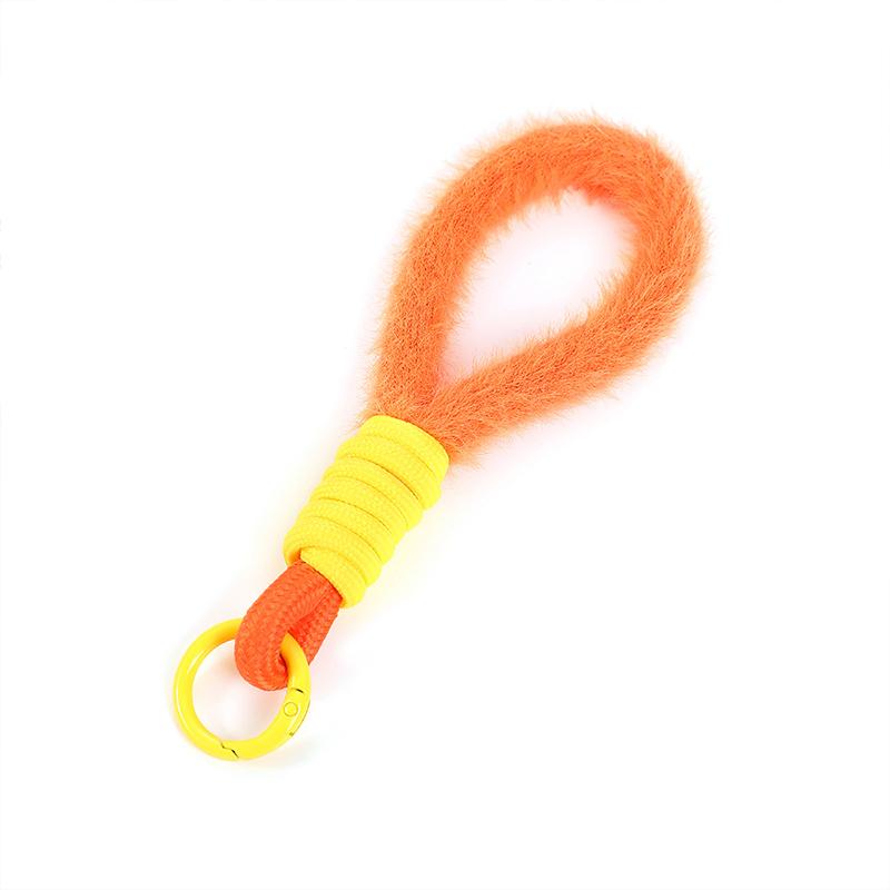 1 шт. плюшевый шнурок-сетка красный автомобильный брелок Ins стиль пушистый ручной шнурок чехол для телефона анти-потеряшка короткая школьная сумка портативный многоцветный