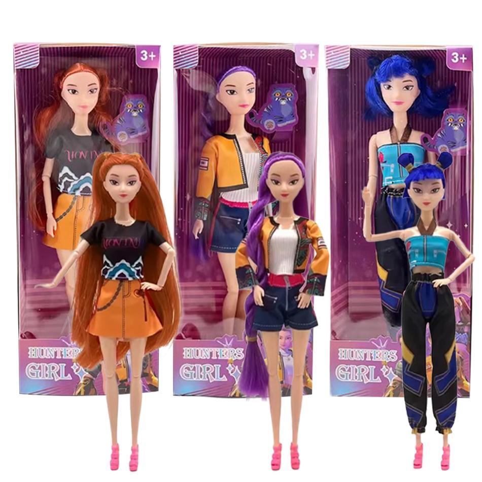 Куклы Игрушки Kpop Охотники на демонов Фигурка-игрушка Руми Мира Зои Красивая принцесса Куклы для девочек Пластиковая Игрушка Сделай сам для девочек