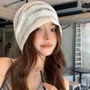 Thin Pullover Hat Korean Style Sunscreen Cap Fashion Knitted Hat  Spring Summer