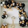 Black Gold Balloon Garland Arch Kit Confetti Latex Balloon Wedding Birthday Decoration Balloons Party for Kids Baby Shower
