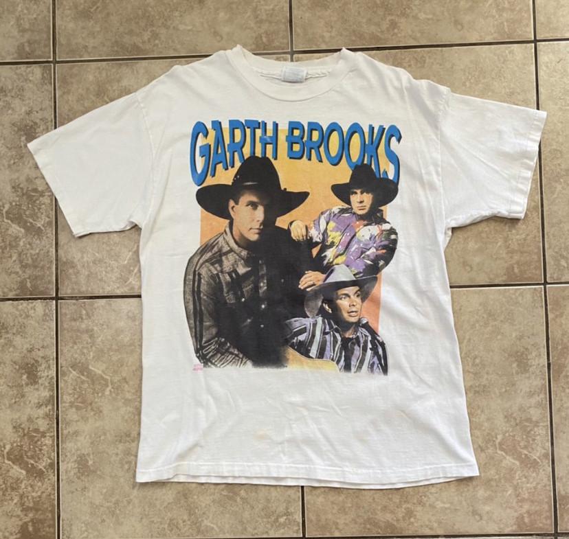 Винтажная хлопковая рубашка Garth Brooks 1991 года Унисекс Концертный S до 5XL DO246 Унисекс Футболка