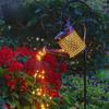 New Solar Kettle Light Outdoor Courtyard Garden Small Courtyard Decorative Wrought Iron Flowing Water Shower Floor Plug Light